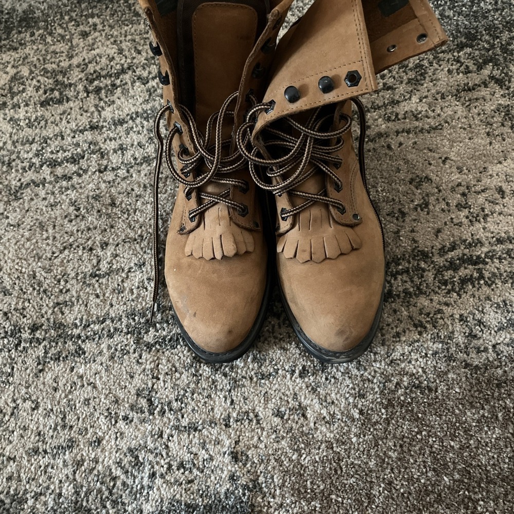 Rhino Kiltie Oil Resistant Women's 7 Brown Workwear Boot